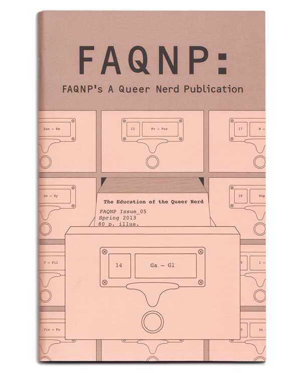 FAQNP saddle-stitched ’zine cover